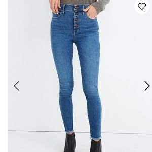 Madewell 10" High-Rise Skinny Jeans Button-Front